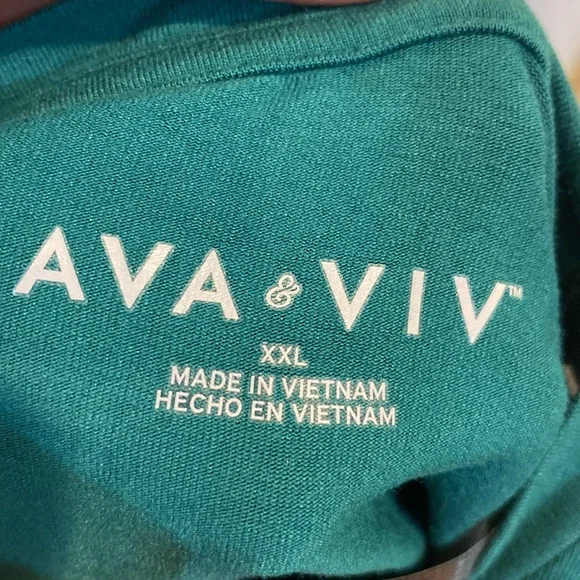 Ava&VIV size XXL(17) Junior Top New With Tags - Picture 5 of 5